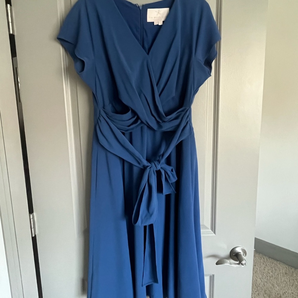 Gal Meets Glam Blue Flare Dress